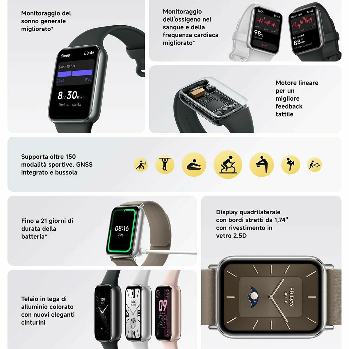 Smartwatch Xiaomi BHR8715GL Silver 1,74"-9